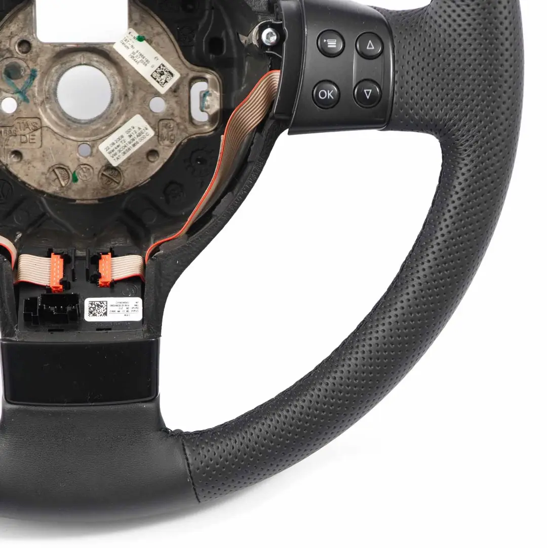 VW Passat B6 NEW Black Leather Steering Wheel Multifunction - SKU 3C0419091AP-1 - Part number 3C0419091AP