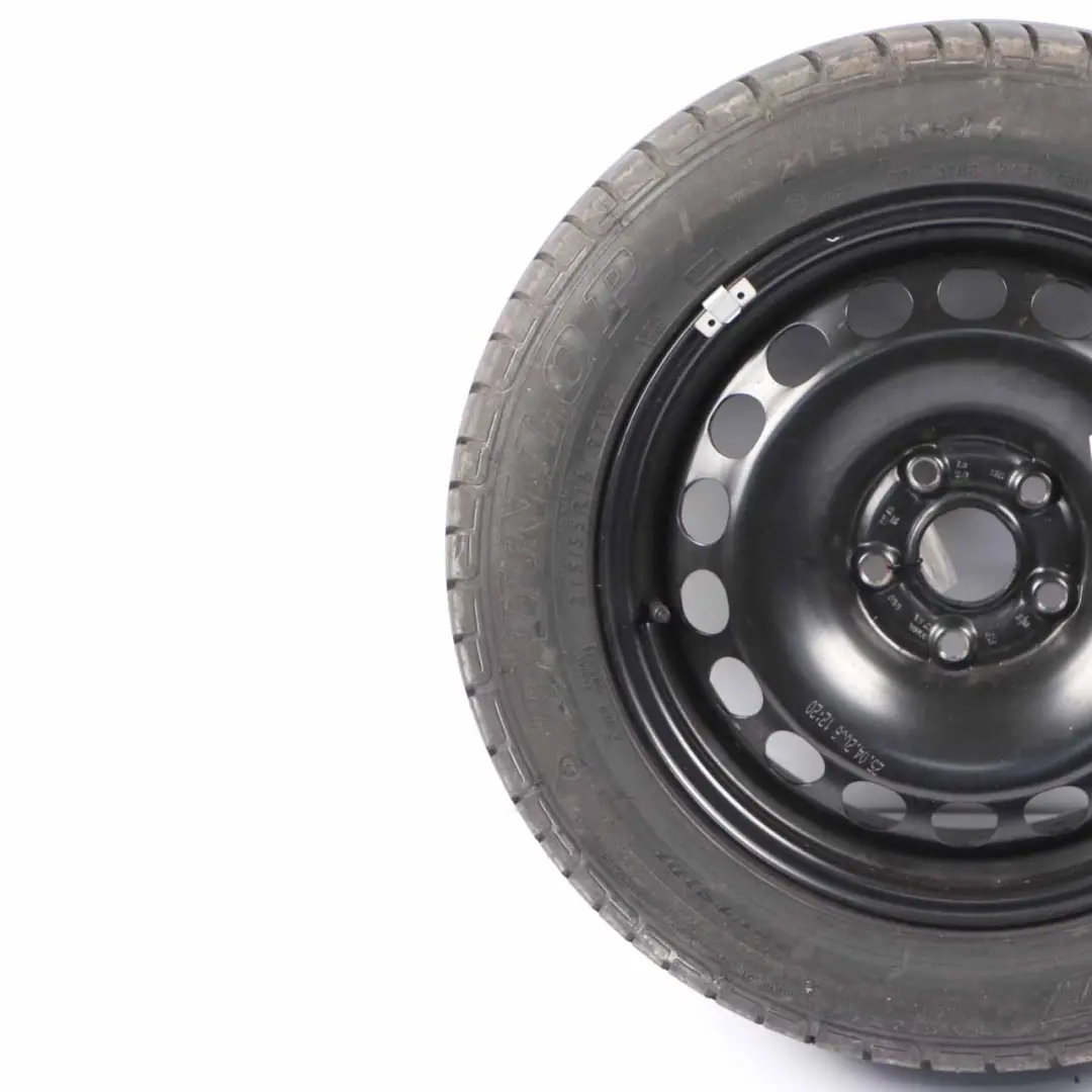VW Volkswagen Passat B6 Black Steel Wheel Rim 16" 7J ET:45 215/55 - SKU 3C0601027A-1 - Part number 3C0601027A