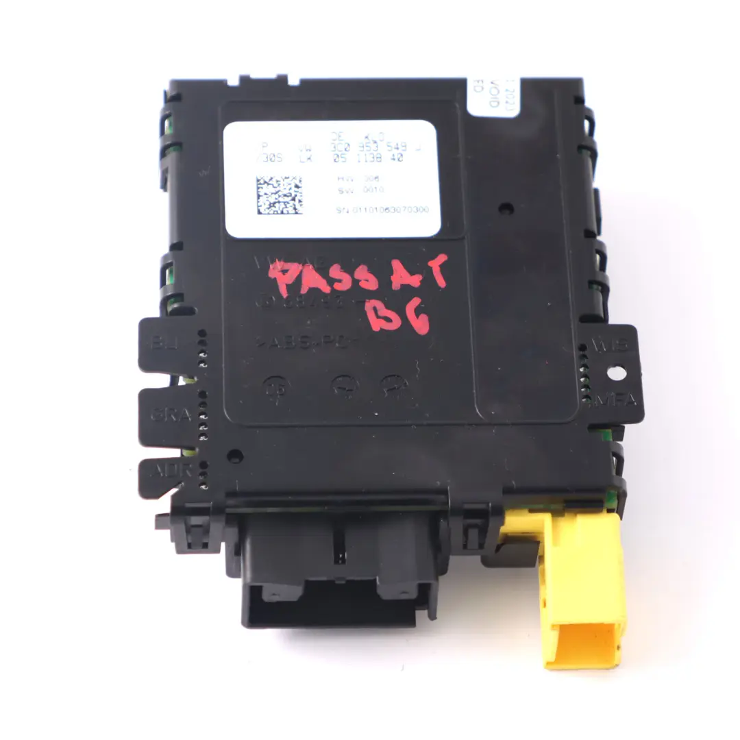 Columna de Dirección Módulo de Control para VW Passat B6 Volante con número de pieza 3C0953549J VW Passat B6 Volante Columna de Dirección Módulo de Control - SKU 3C0953549J - Número de pieza 3C0953549J