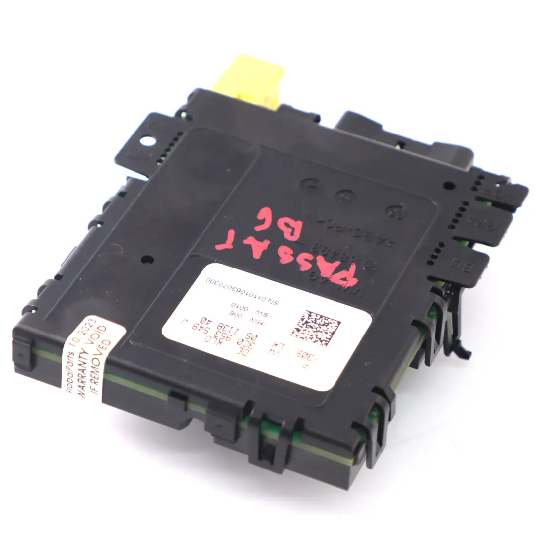 Modulo di controllo della colonna dello sterzo per VW Passat B6 con numero di parte 3C0953549J VW Passat B6 Modulo di controllo della colonna dello sterzo - SKU 3C0953549J - Numero di parte 3C0953549J