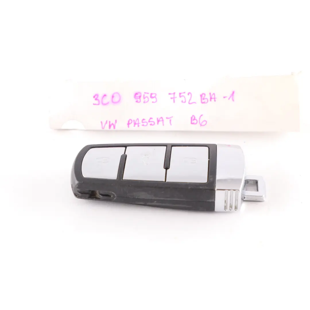 Radio Remote Control Key Fob Button 434MHz to Volkswagen Passat B6 with Part number 3C0959752BA Volkswagen Passat B6 Radio Remote Control Key Fob Button 434MHz - SKU 3C0959752BA-1 - Part number 3C0959752BA