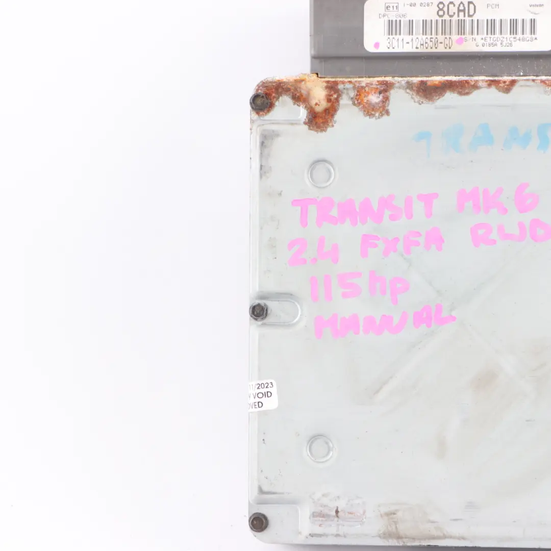Ford Transit MK6 2.4 TDDi Diesel FXFA RWD 115HP Engine ECU Manual 3C11-12A650-GD - SKU 3C1112A650GD - Part number 3C1112A650GD