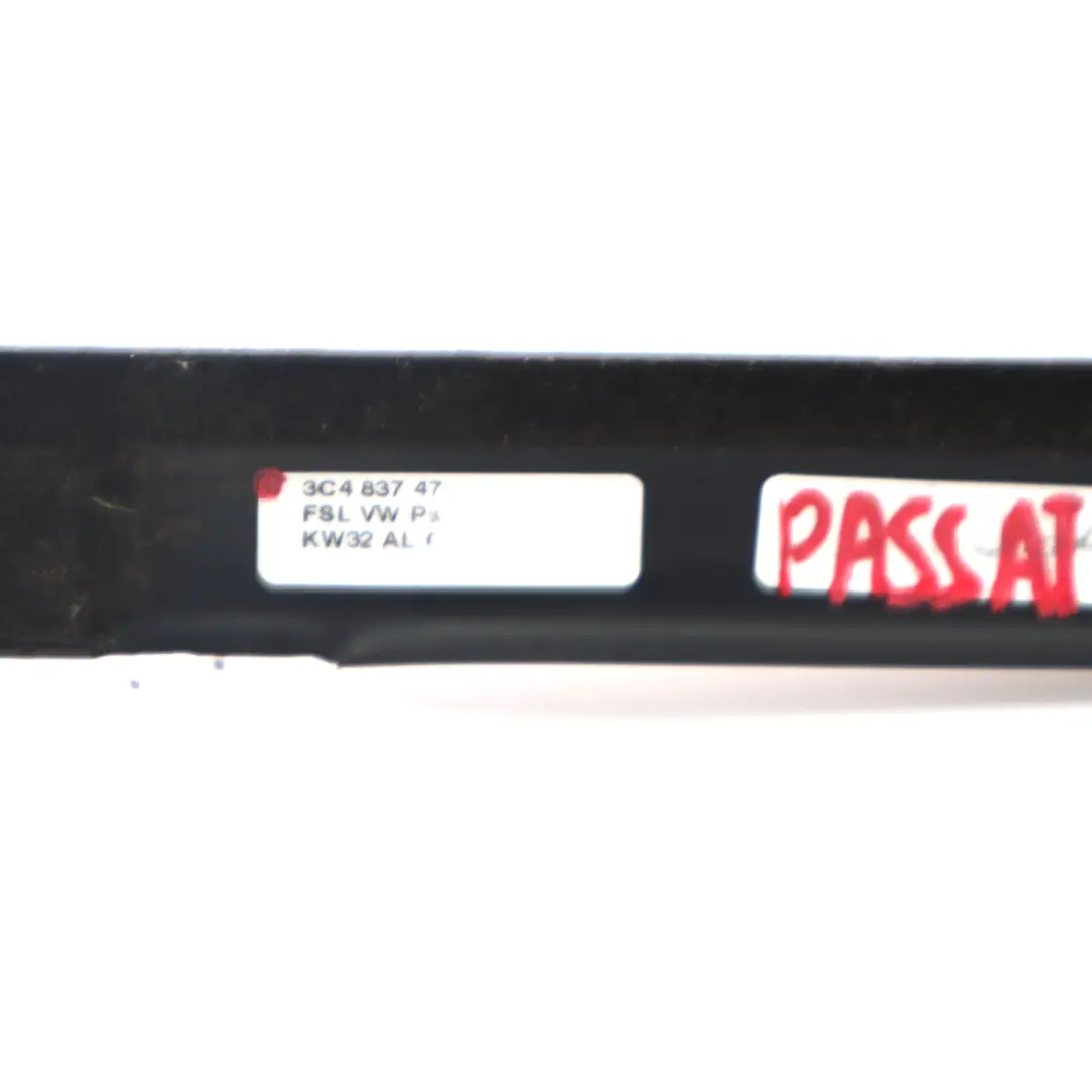 VW Passat B6 Window Seal Weatherstrip Door Front Right O/S Trim Strip - SKU 3C4837476C - Part number 3C4837476C