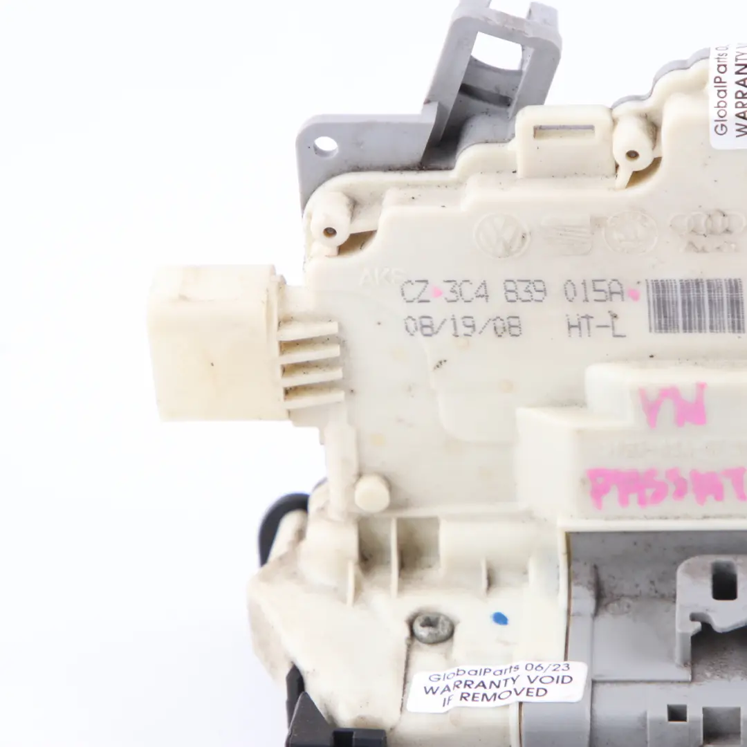 Volkswagen VW Passat B6 Door Lock Rear Left N/S Latch Catch Mechanism - SKU 3C4839015A - Part number 3C4839015A