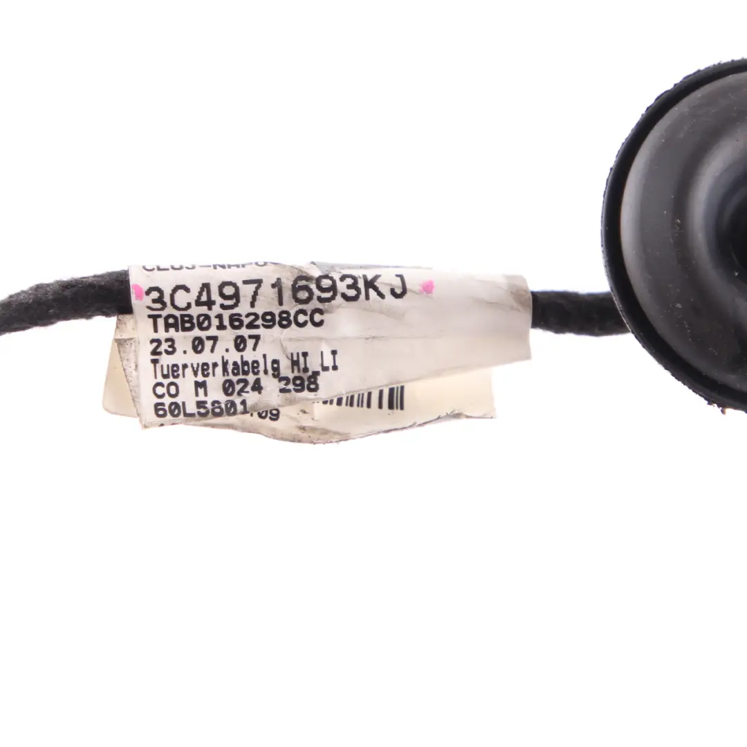 Door Harness Loom Cable Wiring Rear Left N/S 3C4971693KJ Volkswagen VW Passat B6 - SKU 3C4971693LP - Part number 3C4971693LP