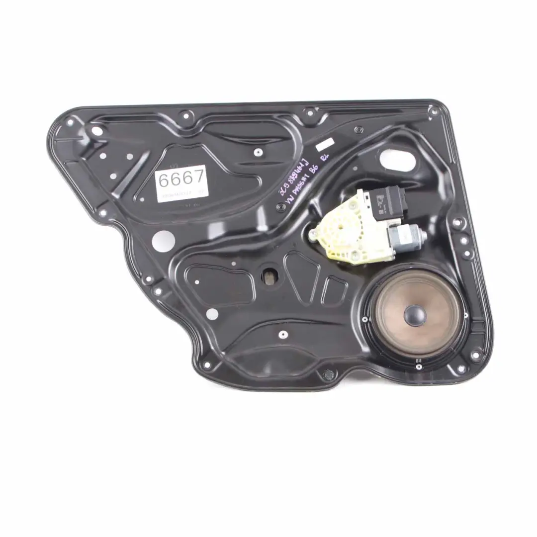 Door Card Mount Volkswagen VW Passat B6 Rear Left N/S Window Lifter Holder to with Part number 3C5839461J Door Card Mount Volkswagen VW Passat B6 Rear Left N/S Window Lifter Holder - SKU 3C5839461J - Part number 3C5839461J