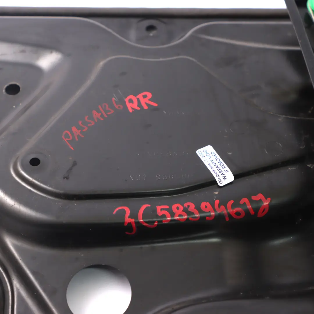 Volkswagen Passat B6 Alzacristalli Scheda Porta Posteriore Destro - SKU 3C5839462J - Numero di parte 3C5839462J