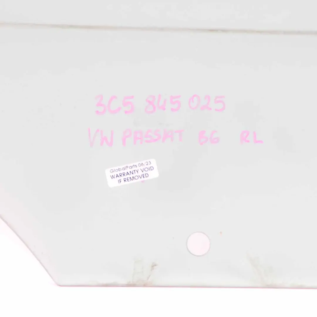 Window Glass Rear Door Left N/S Glazing AS2 to Volkswagen VW Passat B6 with Part number 3C5845025 Volkswagen VW Passat B6 Window Glass Rear Door Left N/S Glazing AS2 - SKU 3C5845025 - Part number 3C5845025