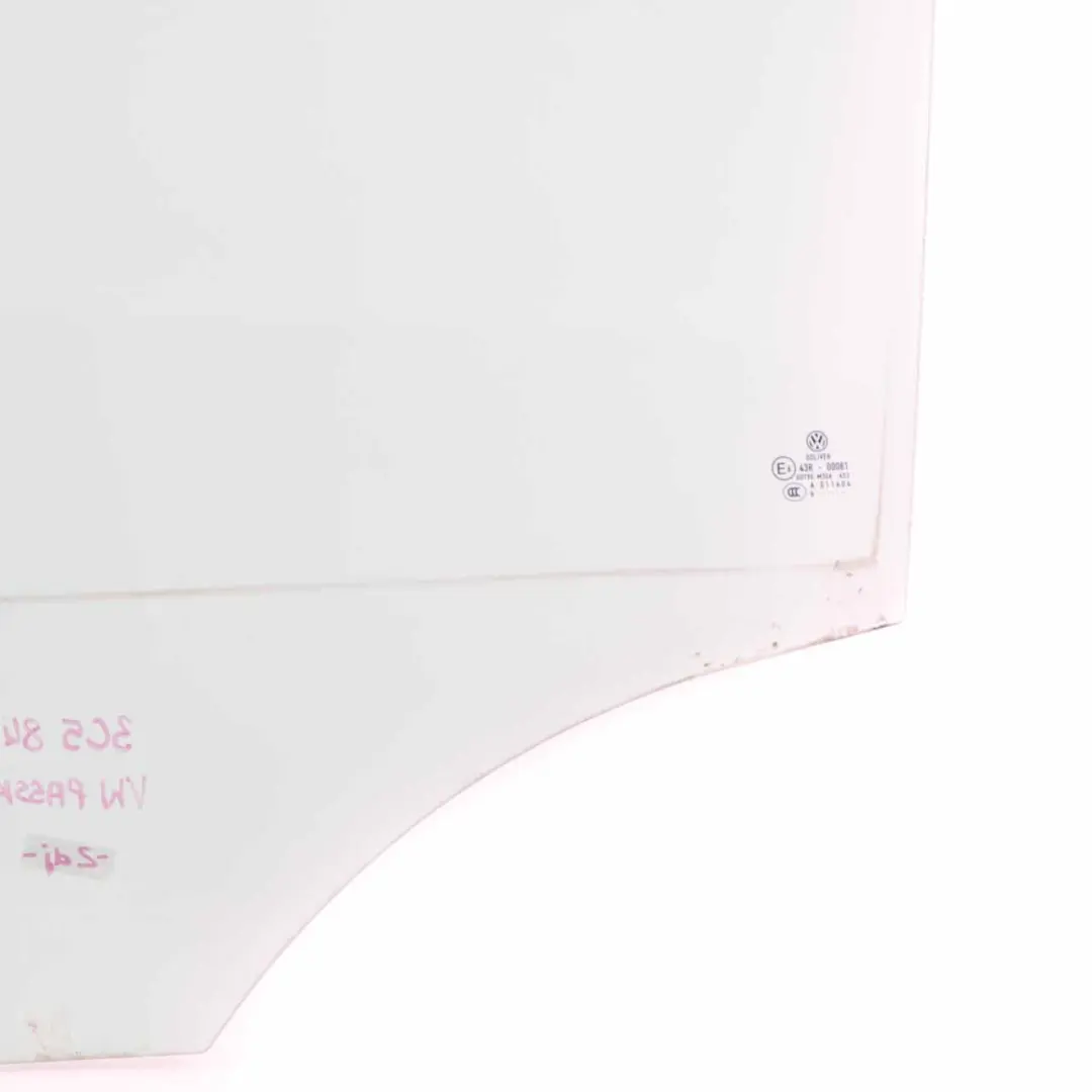 Window Glass Rear Door Left N/S Glazing AS2 to Volkswagen VW Passat B6 with Part number 3C5845025 Volkswagen VW Passat B6 Window Glass Rear Door Left N/S Glazing AS2 - SKU 3C5845025 - Part number 3C5845025
