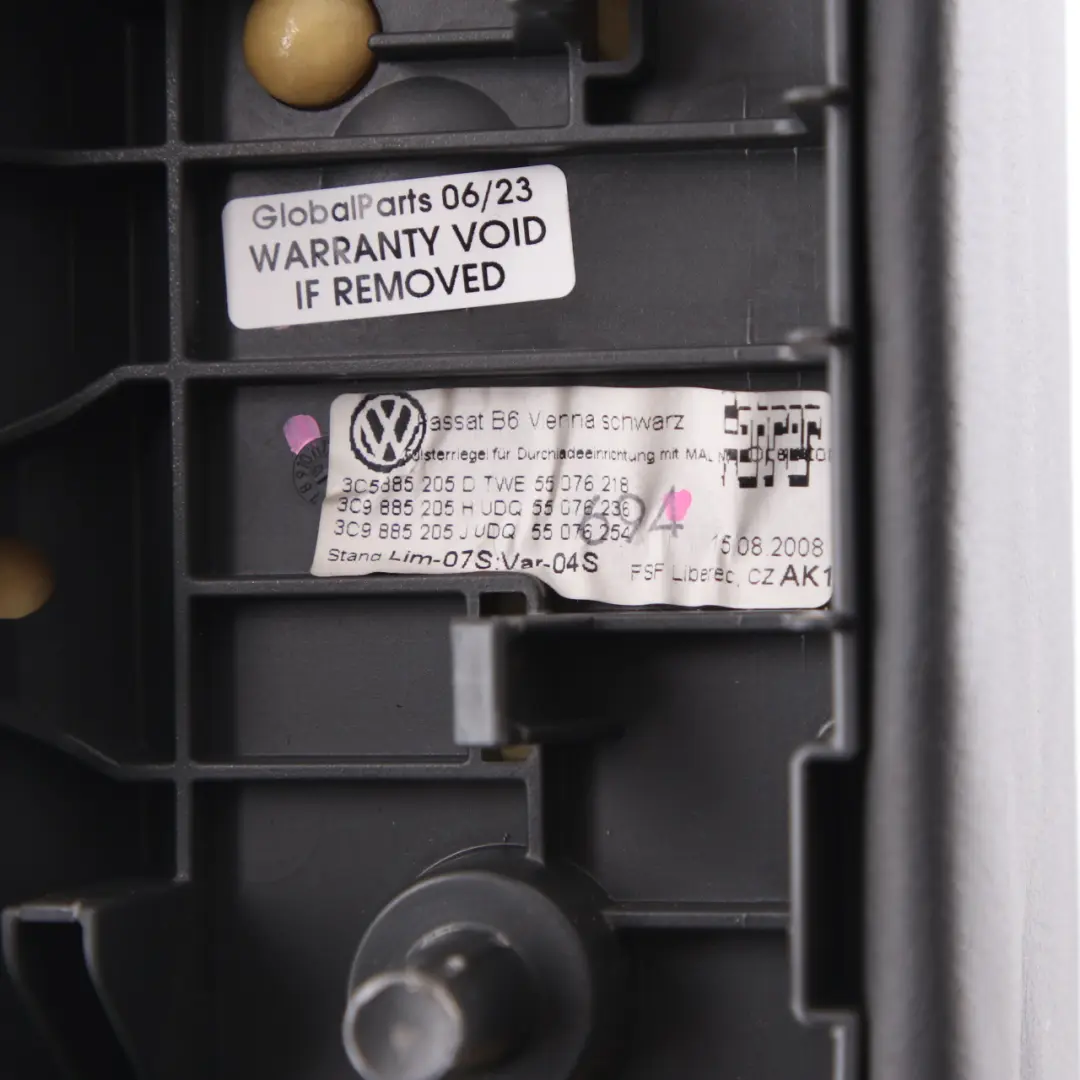 Lower Padding Trim Cover Leather Black to Volkswagen Passat B6 Rear Seat with Part number 3C5885205D Volkswagen Passat B6 Rear Seat Lower Padding Trim Cover Leather Black - SKU 3C5885205D - Part number 3C5885205D