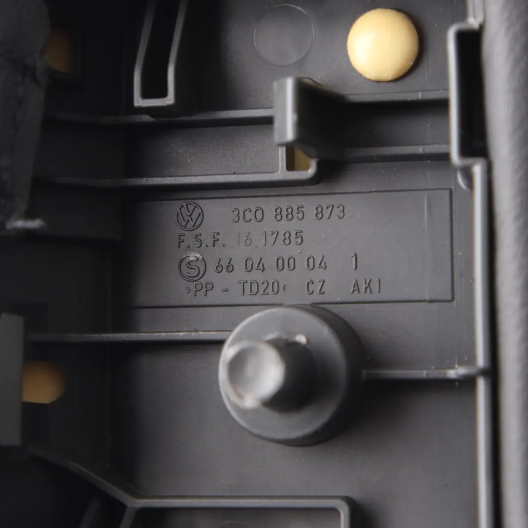 Lower Padding Trim Cover Leather Black to Volkswagen Passat B6 Rear Seat with Part number 3C5885205D Volkswagen Passat B6 Rear Seat Lower Padding Trim Cover Leather Black - SKU 3C5885205D - Part number 3C5885205D