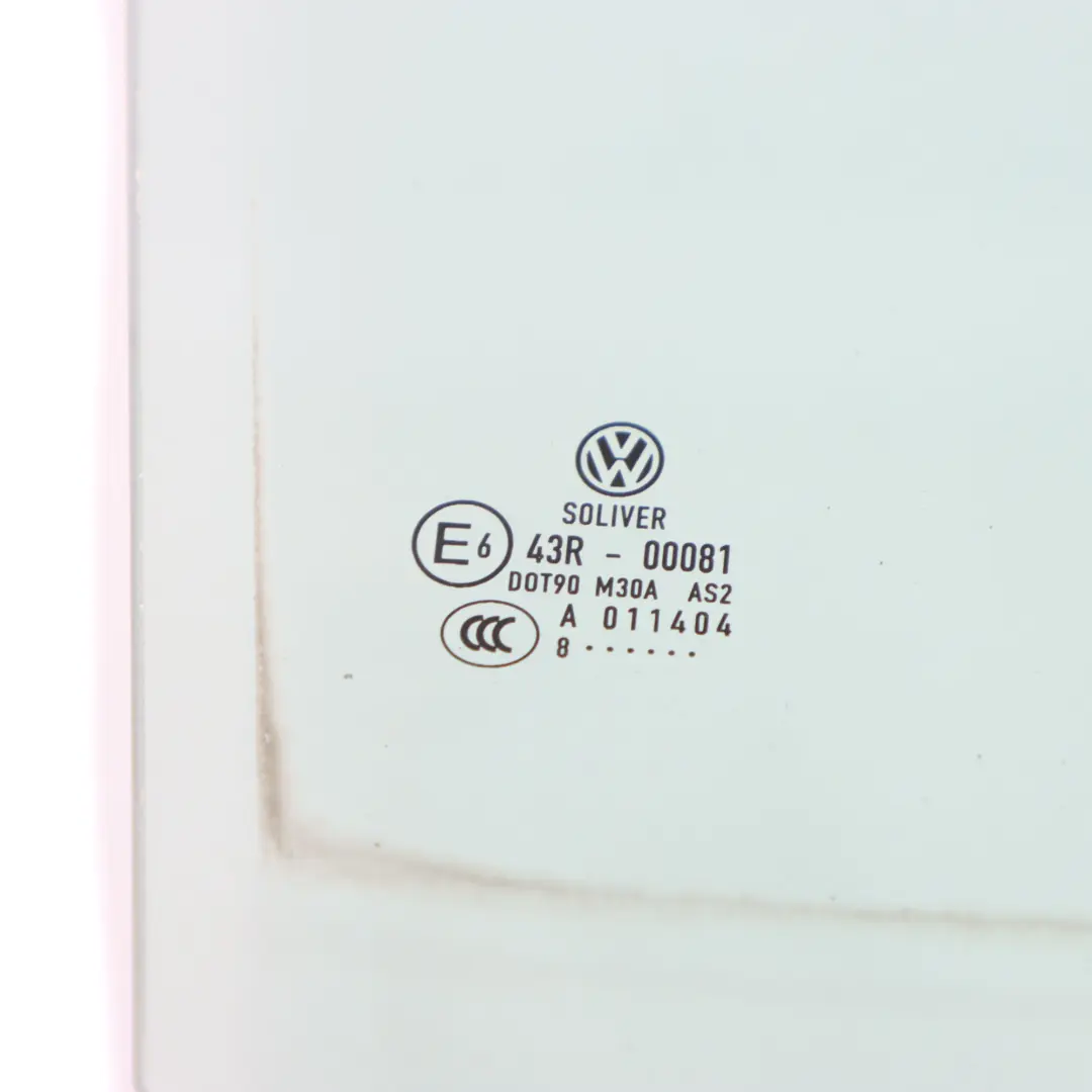 VW Volkswagen Passat B6 Vetro Finestra Porta Posteriore Destra AS2 - SKU 3C9845026B - Numero di parte 3C9845026B