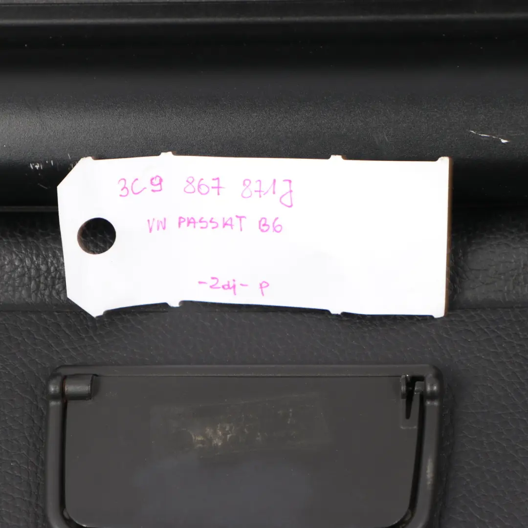 Volkswagen VW Passat B6 Parcel Shelf Cover Panel Roller Blind Black - SKU 3C9867871J - Part number 3C9867871J