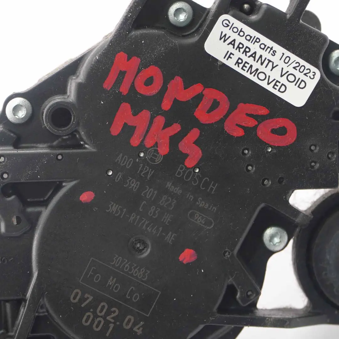 MK4 Kombi Silniczek Wycieraczki Tył do Ford Mondeo o numerze 3M51R17K441AE Ford Mondeo MK4 Kombi Silniczek Wycieraczki Tył - SKU 3M51R17K441AE - Numer Części 3M51R17K441AE