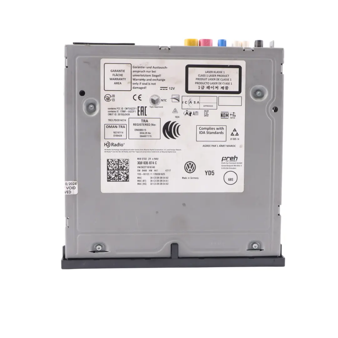 Radio Czytnik Nawigacji do Volkswagen Golf SV Tiguan Passat o numerze 3Q0035874C Volkswagen Golf SV Tiguan Passat Radio Czytnik Nawigacji - SKU 3Q0035874C - Numer Części 3Q0035874C