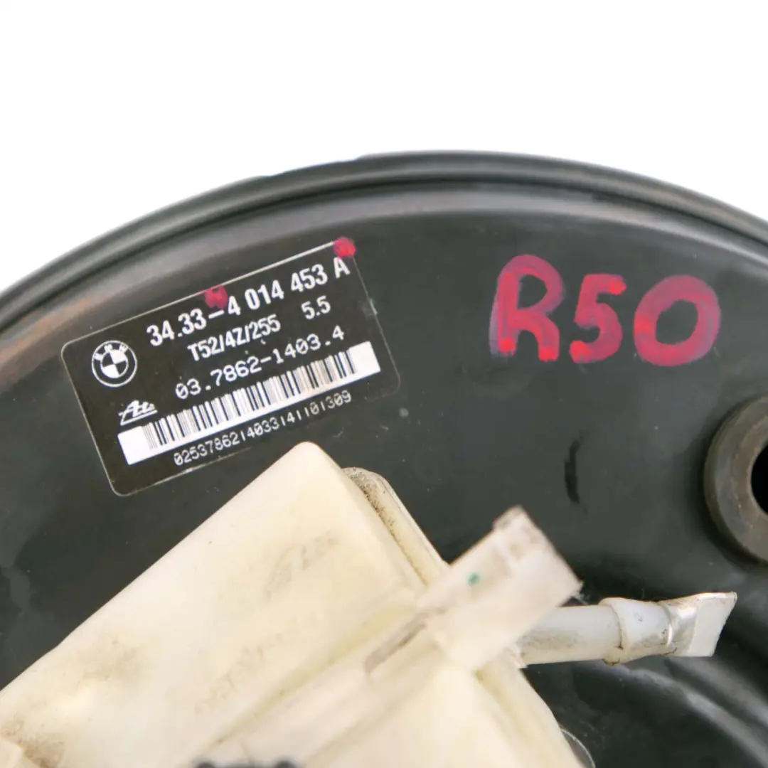 Servofreno Cilindro Maestro De Freno para Mini Cooper One R50 R52 R53 con número de pieza 4014453 Mini Cooper One R50 R52 R53 Servofreno Cilindro Maestro De Freno - SKU 4014453 - Número de pieza 4014453