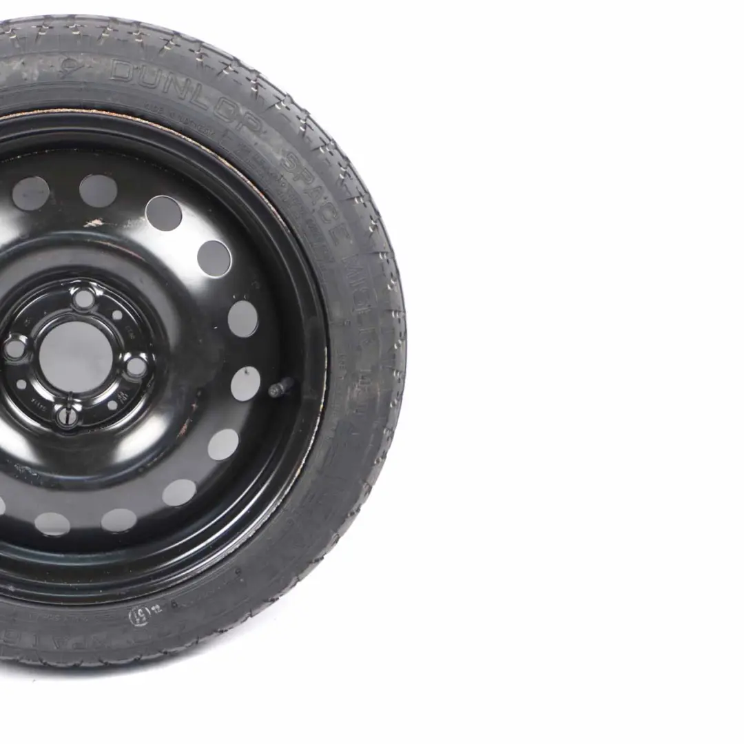 Spare Steel Wheel Rim 15" ET:40 4J Dunlop 125/70 to Nissan Note with Part number 403009U07A Nissan Note Spare Steel Wheel Rim 15" ET:40 4J Dunlop 125/70 - SKU 403009U07A - Part number 403009U07A