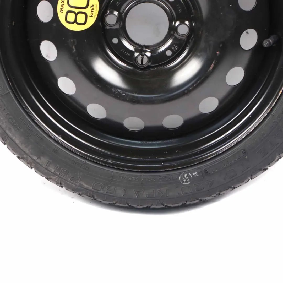 Nissan Note Spare Steel Wheel Rim 15" ET:40 4J Dunlop 125/70 - SKU 403009U07A - Part number 403009U07A
