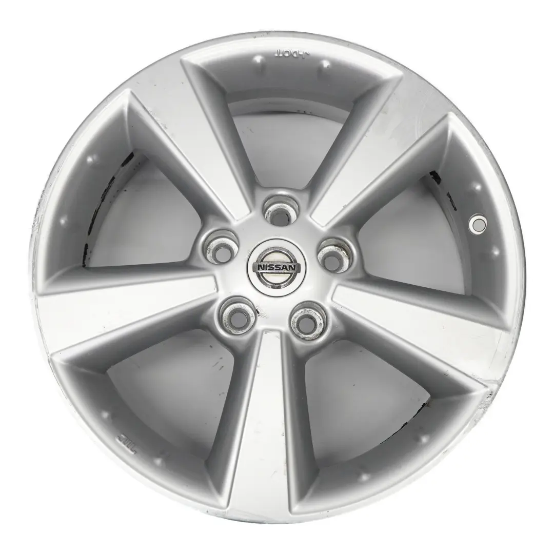 Jante alliage argentée 17" ET:40 6.5J pour Nissan Qashqai J10 à propos du numéro de pièce 40300EY17C Nissan Qashqai J10 Jante alliage argentée 17" ET:40 6.5J - SKU 40300EY17C-1 - Numéro de pièce 40300EY17C