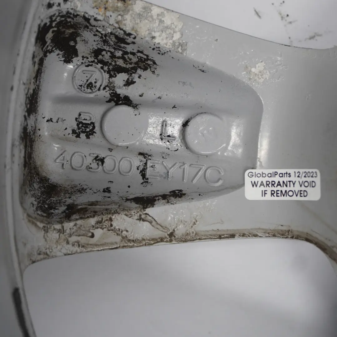 Nissan Qashqai J10 Silver Alloy Wheel Rim 17" ET:40 6.5J - SKU 40300EY17C-1 - Part number 40300EY17C