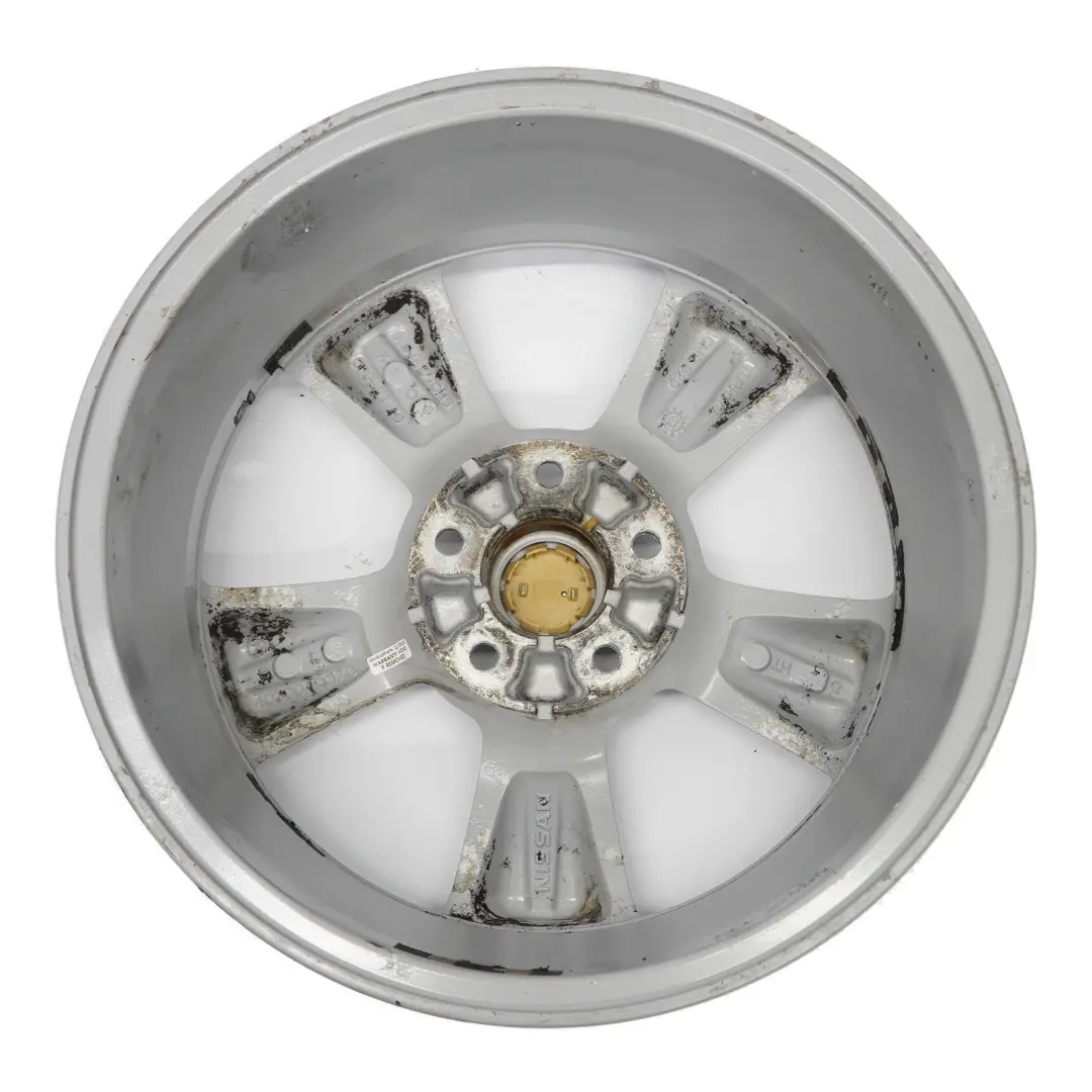 Cerchio lega argento 17" ET:40 6.5J per Nissan Qashqai J10 con numero di parte 40300EY17C Nissan Qashqai J10 Cerchio lega argento 17" ET:40 6.5J - SKU 40300EY17C-1 - Numero di parte 40300EY17C