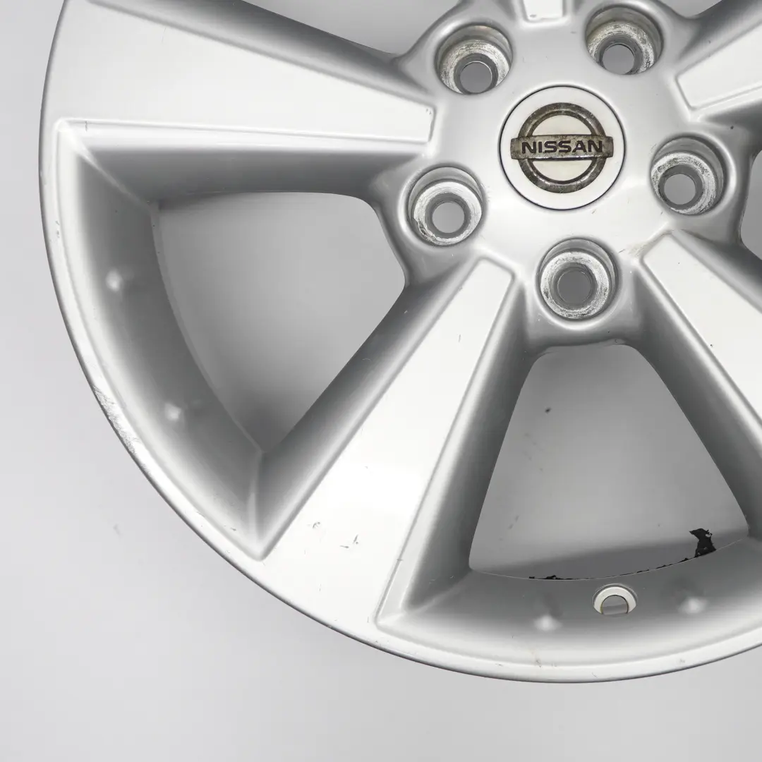 Cerchio lega argento 17" ET:40 6.5J per Nissan Qashqai J10 con numero di parte 40300EY17C Nissan Qashqai J10 Cerchio lega argento 17" ET:40 6.5J - SKU 40300EY17C-2 - Numero di parte 40300EY17C