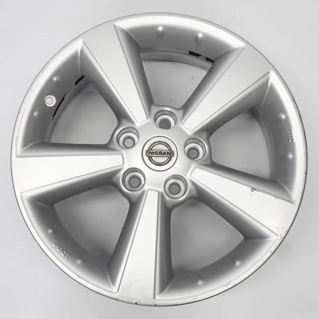 Alloy Wheel Rim 17" ET:40 6.5J to Nissan Qashqai J10 Silver with Part number 40300EY17C Nissan Qashqai J10 Silver Alloy Wheel Rim 17" ET:40 6.5J - SKU 40300EY17C-3 - Part number 40300EY17C