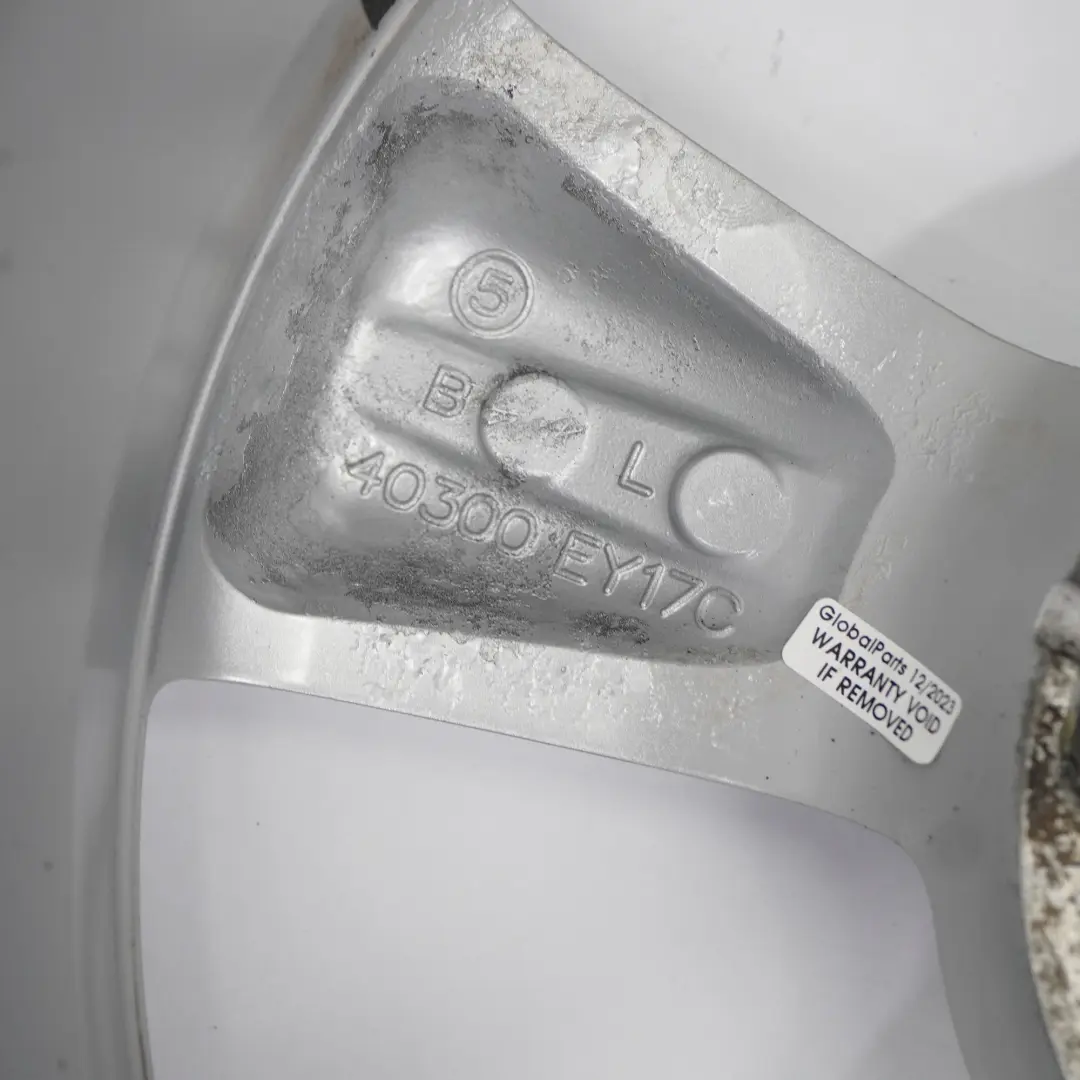 Nissan Qashqai J10 Silver Alloy Wheel Rim 17" ET:40 6.5J - SKU 40300EY17C-3 - Part number 40300EY17C