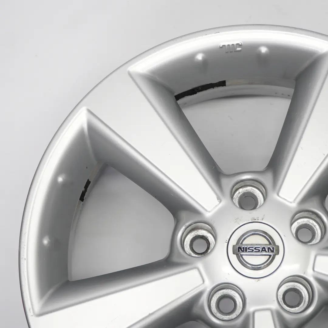 Alloy Wheel Rim 17" ET:40 6.5J to Nissan Qashqai J10 Silver with Part number 40300EY17C Nissan Qashqai J10 Silver Alloy Wheel Rim 17" ET:40 6.5J - SKU 40300EY17C-4 - Part number 40300EY17C