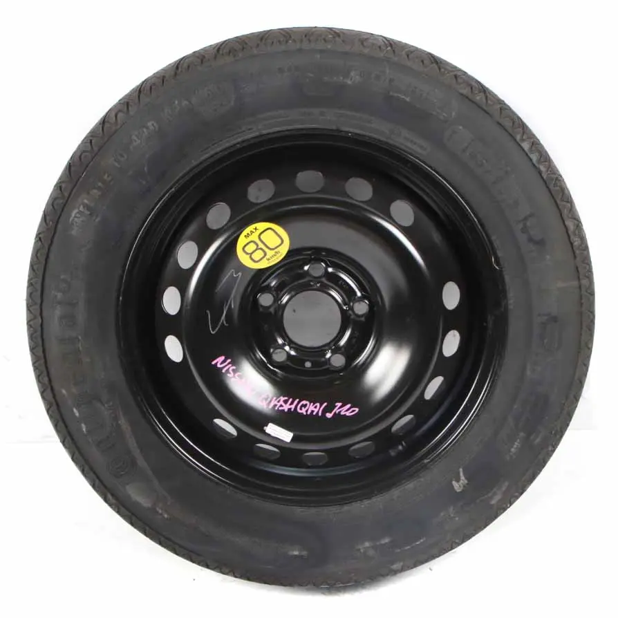 Ersatzradfelge aus Stahl 16" ET:40 6,5J D0300JD01B für Nissan Qashqai J10 mit Teilenummer 40300JD077 Nissan Qashqai J10 Ersatzradfelge aus Stahl 16" ET:40 6,5J D0300JD01B - SKU 40300JD077 - Teilenummer 40300JD077