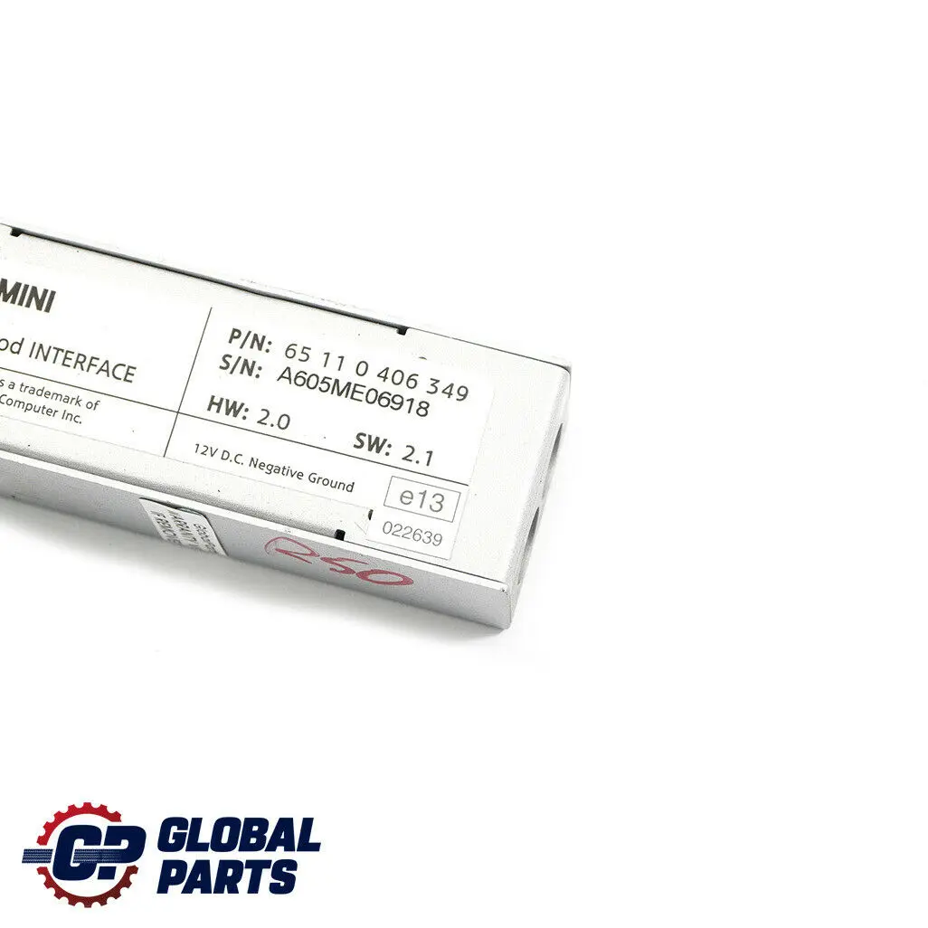 Module de contrôle de l'interface iPod 0 pour Mini Cooper One R50 R52 R53 à propos du numéro de pièce 0406349 Mini Cooper One R50 R52 R53 Module de contrôle de l'interface iPod 0 - SKU 406349 - Numéro de pièce 0406349