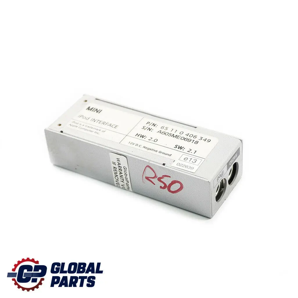 Mini Cooper One R50 R52 R53 Module de contrôle de l'interface iPod 0 - SKU 406349 - Numéro de pièce 0406349