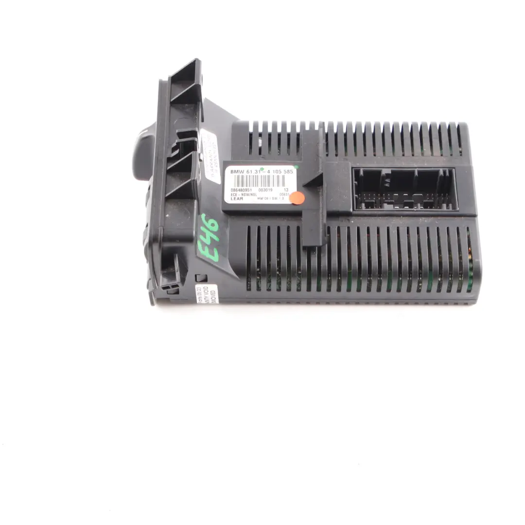 Headlight Light Lamp Switch Control Unit Module Button Panel to BMW E46 with Part number 4105585 BMW E46 Headlight Light Lamp Switch Control Unit Module Button Panel - SKU 4105585 - Part number 4105585