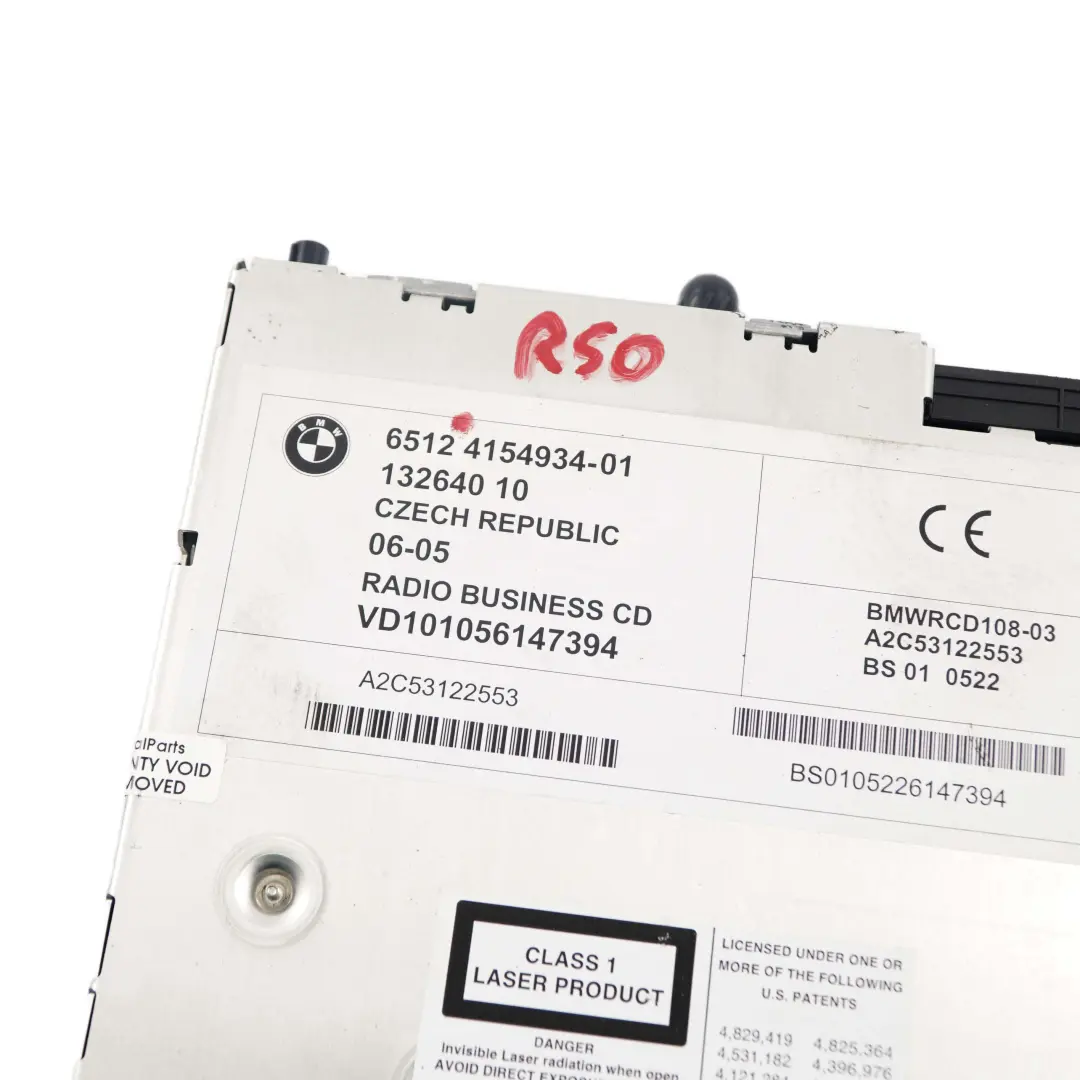  Radio Boost CD Mini R50 R52 R53 Hauptgerät Audio - SKU 4154934 - Teilenummer 4154934