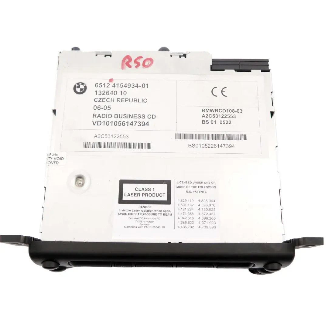  Radio Boost CD Mini R50 R52 R53 Head Unit Audio Player - SKU 4154934 - Part number 4154934