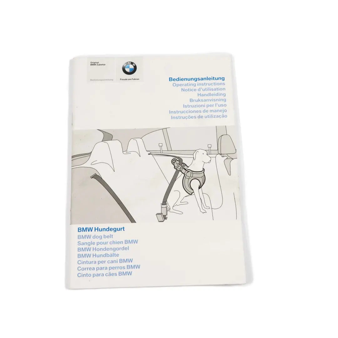 BMW E30 E32 E34 E36 Dog Harness Guard Bag Instruction Book 0 - SKU 416253 - Part number 0416253 