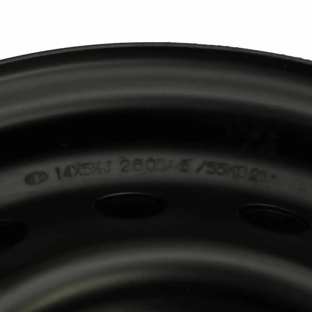  Llanta de acero negra Toyota Corolla E12 14" 5,5J 4x114,3 - SKU 42601A - Número de pieza 42601A