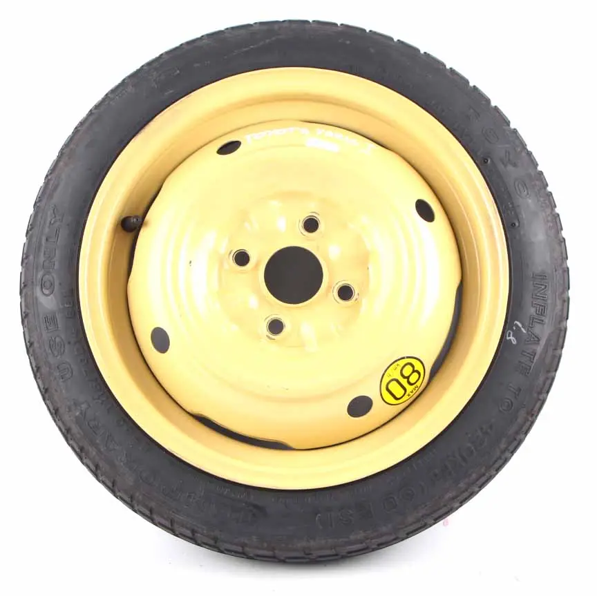 Spare Wheel Toyota Yaris 1 Wheel Steel R14 4J Toyo 115/70 to with Part number 42611-16310 Spare Wheel Toyota Yaris 1 Wheel Steel R14 4J Toyo 115/70 - SKU 42611-16310 - Part number 42611-16310