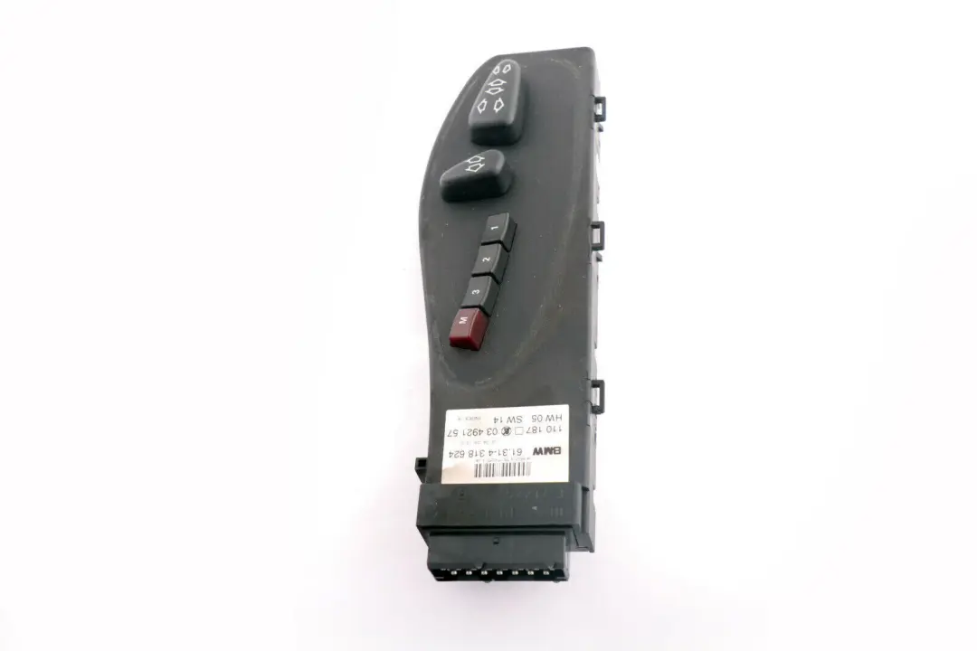 BMW X5 E53 Unidad de Actuación Panel Interruptor del Asiento Delantero Derecho - SKU 4318624 - Número de pieza 4318624