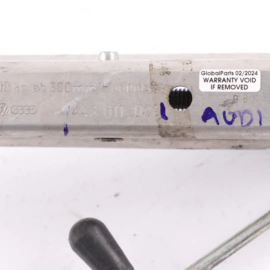 Lifting Jack Emergency Wheel Lifting Tool to Audi 80 90 100 Car with Part number 443011031 Audi 80 90 100 Car Lifting Jack Emergency Wheel Lifting Tool - SKU 443011031 - Part number 443011031