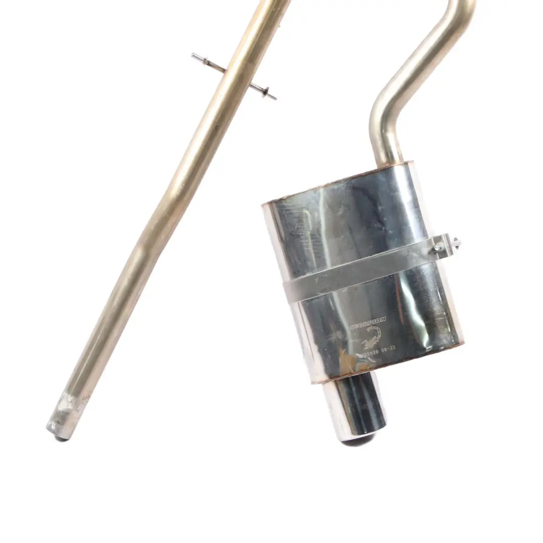 Exhaust Silencer Muffler Back Box Pipe Single Tip to Mini R50 Scorpion Rear with Part number 462BM39 Mini R50 Scorpion Rear Exhaust Silencer Muffler Back Box Pipe Single Tip - SKU 462BM39 - Part number 462BM39
