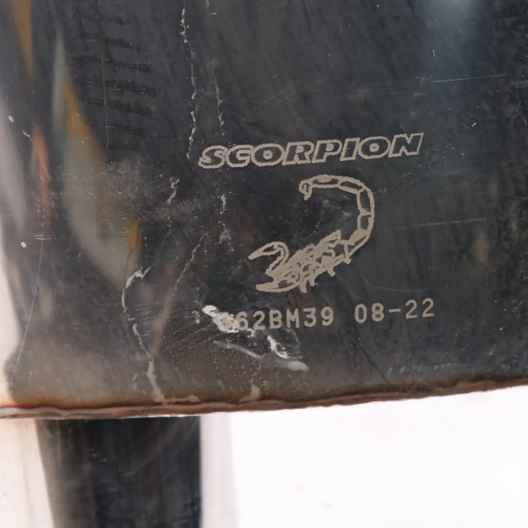 Exhaust Silencer Muffler Back Box Pipe Single Tip to Mini R50 Scorpion Rear with Part number 462BM39 Mini R50 Scorpion Rear Exhaust Silencer Muffler Back Box Pipe Single Tip - SKU 462BM39 - Part number 462BM39