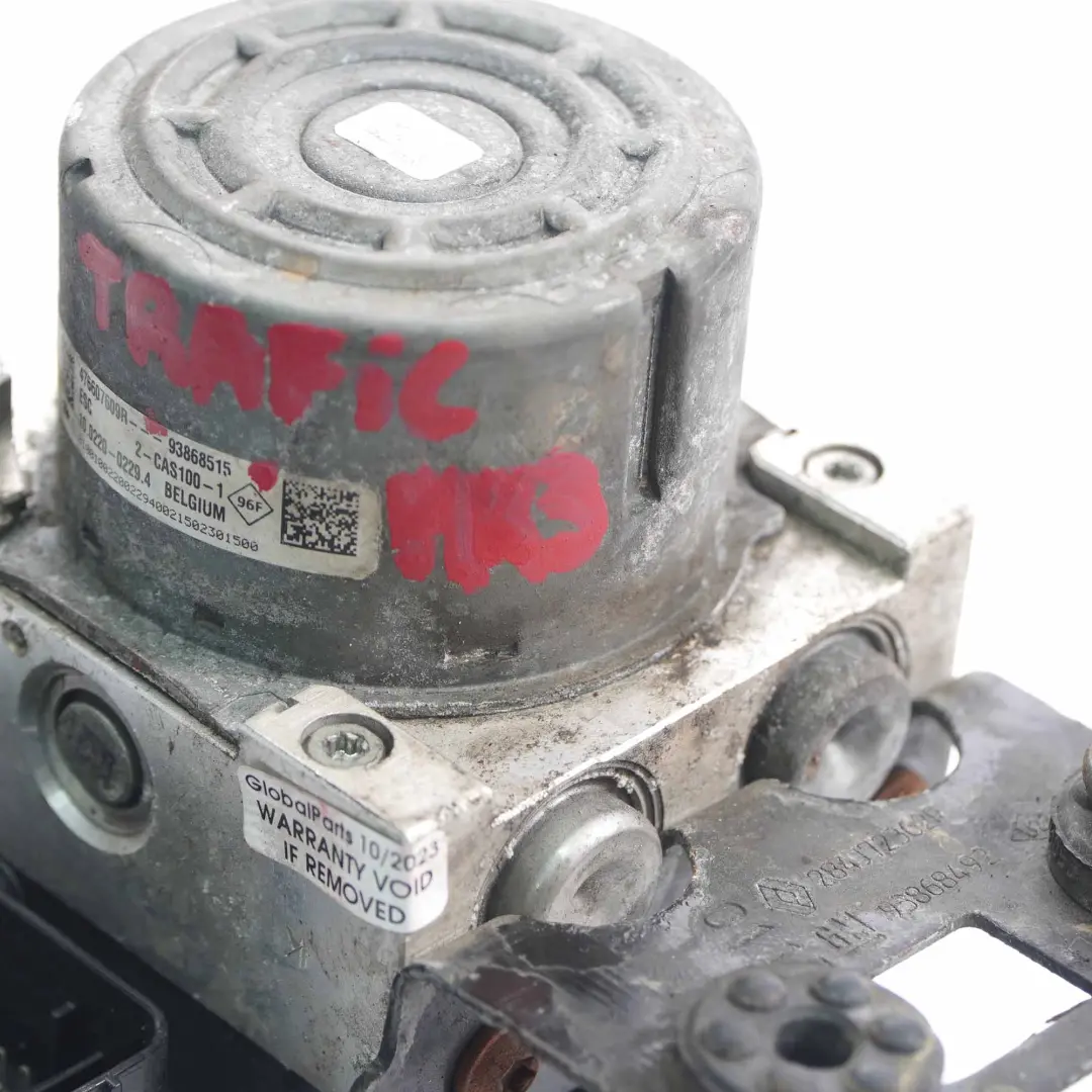 ABS Brake Pump Renault Trafic III ESC Hydro Braking Unit Pump Module to with Part number 476607609R ABS Brake Pump Renault Trafic III ESC Hydro Braking Unit Pump Module - SKU 476607609R - Part number 476607609R