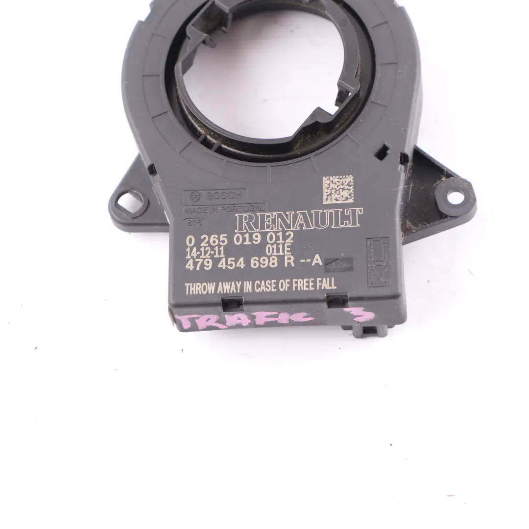Sensor de ángulo de dirección Controlador Módulo Unidad Control para Renault Trafic 3 con número de pieza 479454698R Renault Trafic 3 Sensor de ángulo de dirección Controlador Módulo Unidad Control - SKU 479454698R - Número de pieza 479454698R