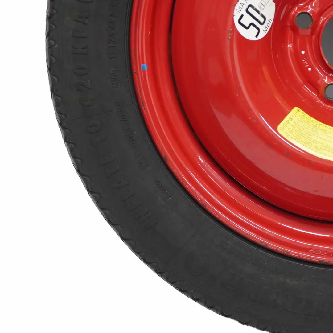 Ruota scorta Peugeot 3008 compatta acciaio R16 Pneumatico emergenza 125/85 per con numero di parte 47AR1 Ruota scorta Peugeot 3008 compatta acciaio R16 Pneumatico emergenza 125/85 - SKU 47AR1 - Numero di parte 47AR1