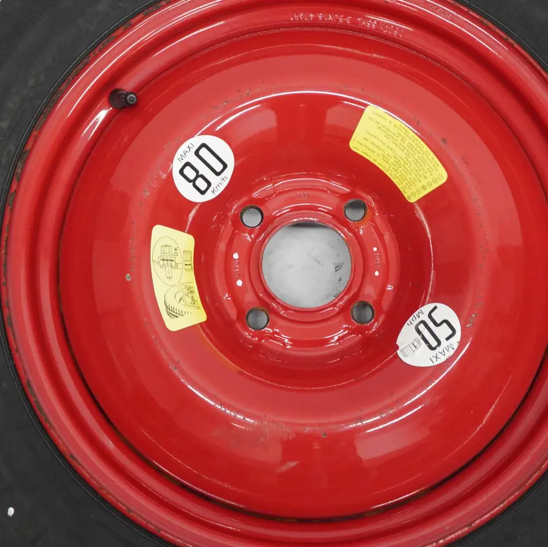 Rueda repuesto Peugeot 3008 compacta Acero R16 Neumático emergencia 125/85 para con número de pieza 47AR1 Rueda repuesto Peugeot 3008 compacta Acero R16 Neumático emergencia 125/85 - SKU 47AR1 - Número de pieza 47AR1