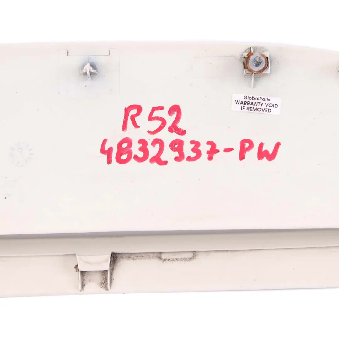 Inlet Grille Bonnet Hood Scoop Pepper White 850 to Mini Cooper S R52 R53 Air with Part number 4832937 Mini Cooper S R52 R53 Air Inlet Grille Bonnet Hood Scoop Pepper White 850 - SKU 4832937-PW - Part number 4832937