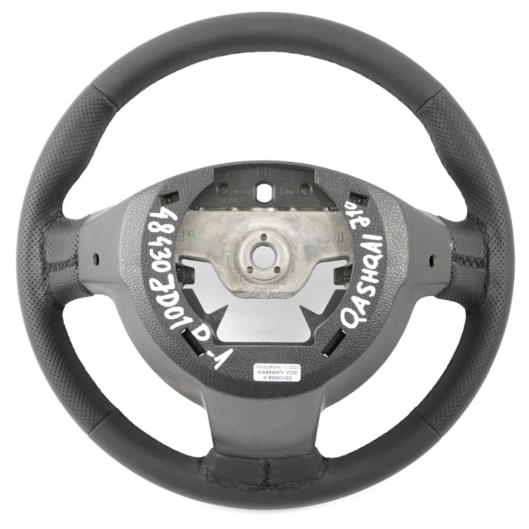 Nissan Qashqai J10 NOUVEAU Volant en cuir noir - SKU 48430JD01D-1 - Numéro de pièce 48430JD01D