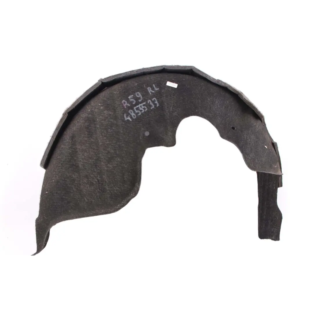 Left N/S Wheel Arch Cover Splash Housing Trim to Mini R59 Roadster Rear with Part number 4855533 Mini R59 Roadster Rear Left N/S Wheel Arch Cover Splash Housing Trim - SKU 4855533 - Part number 4855533