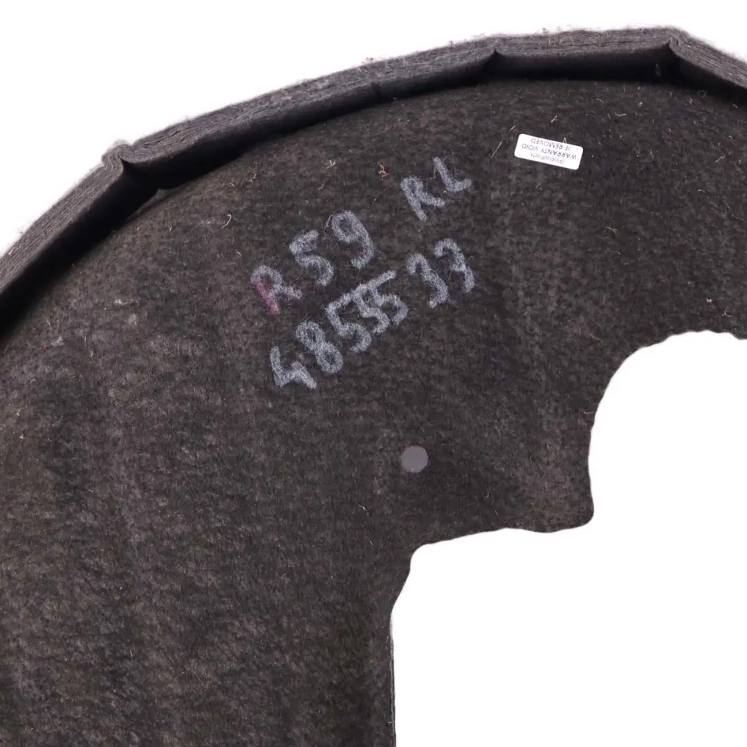 Posteriore Sinistra Coperchio Rivestimento Alloggiamento per Mini R59 Roadster con numero di parte 4855533 Mini R59 Roadster Posteriore Sinistra Coperchio Rivestimento Alloggiamento - SKU 4855533 - Numero di parte 4855533